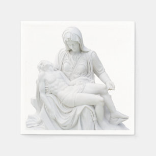 Serviettes En Papier Pieta sculptée