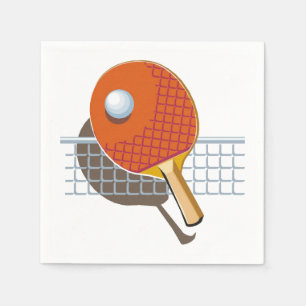 Serviettes en papier Ping Pong, Fête de Tennis de 