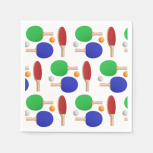 Serviettes en papier Ping Pong, Fête de Tennis de 