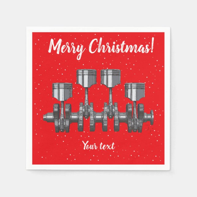 Serviettes En Papier Piston Crankshaft (Devant)