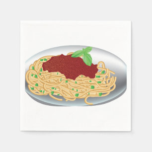 Serviettes En Papier Plaque De Papier Spaghetti