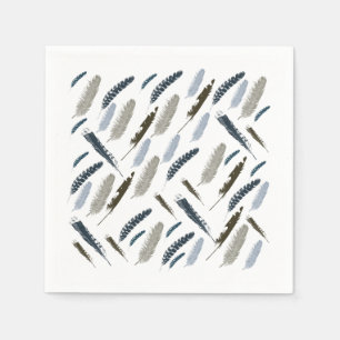 Serviettes En Papier Plumes