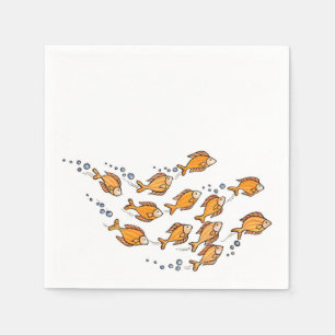 Serviettes En Papier Poisson scolaire - Papier