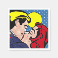 Serviettes en papier Pop Art Happily Ever After