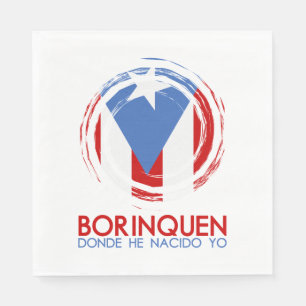 Serviettes En Papier Porto Rico Borinquen