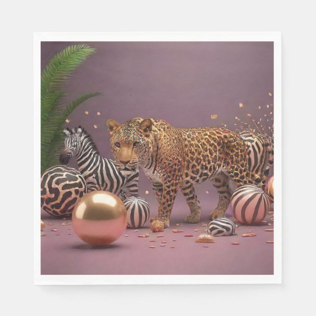 serviettes en papier poster de animal (Devant)