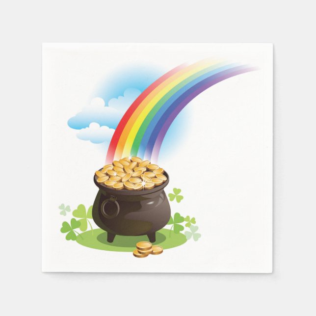 Serviettes En Papier Pot d'Or (Devant)