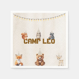 Serviettes en papier pour anniversaire thème de ca