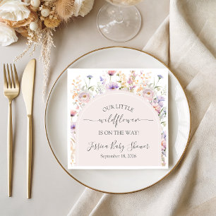 Serviettes en papier pour Baby Shower Little Wildf