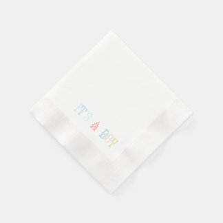 Serviettes en papier pour cocktail Baby Shower