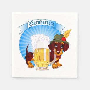 Serviettes en papier pour cocktail de l'Oktoberfes