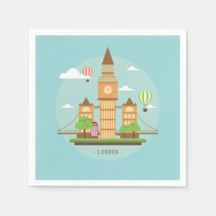 Serviettes en papier pour cocktail sur les monumen