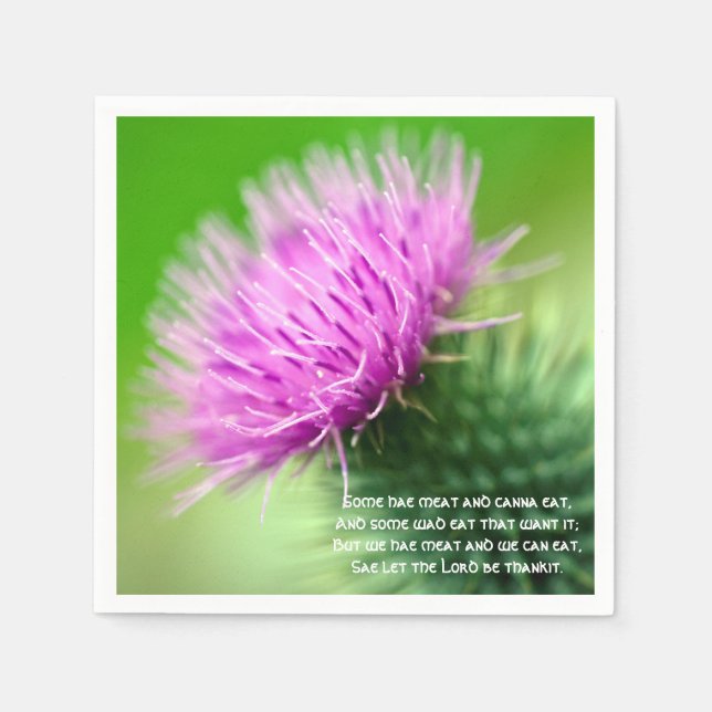 Serviettes en papier pour cocktail Thistle et Selk (Devant)