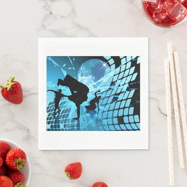 Serviettes en papier pour danseurs Silhouetté (Créateur téléchargé)