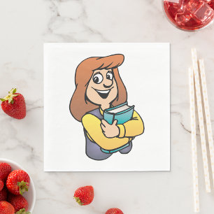 Serviettes en papier pour étudiante