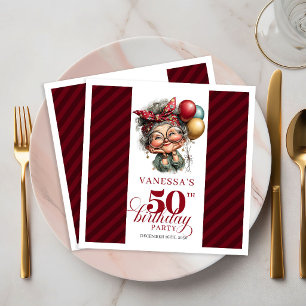 Serviettes en papier pour fête d'anniversaire des