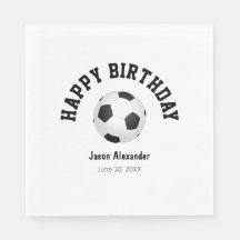 Serviettes en papier pour fête d'anniversaire sur