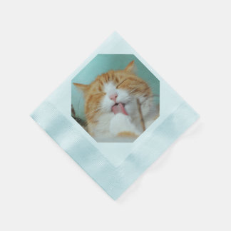 SERVIETTES EN PAPIER POUR FÊTE DE CHAT AVEC VOTRE 