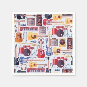 Serviettes en papier pour instruments de musique,