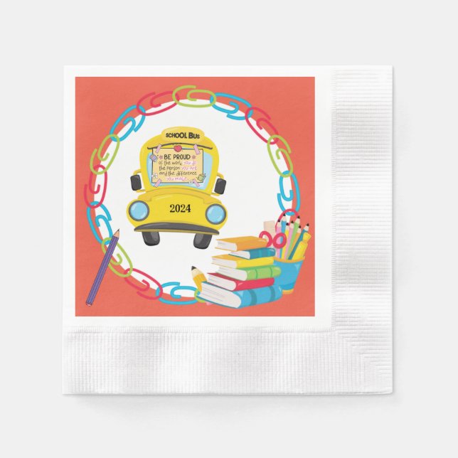 serviettes en papier pour les événements scolaires (Devant)