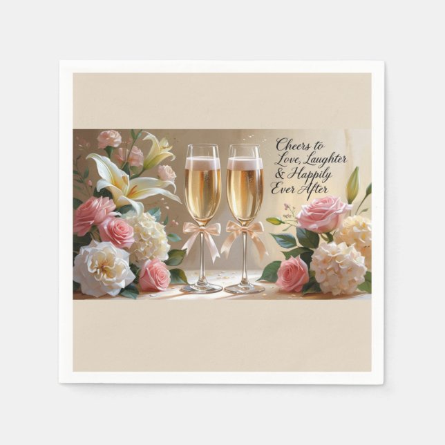 Serviettes en papier pour mariage (Devant)