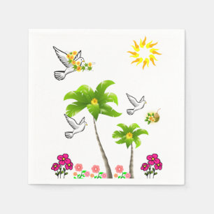 Serviettes en papier pour oiseaux