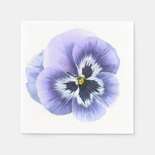 Serviettes En Papier Pourpre de visage de pensée