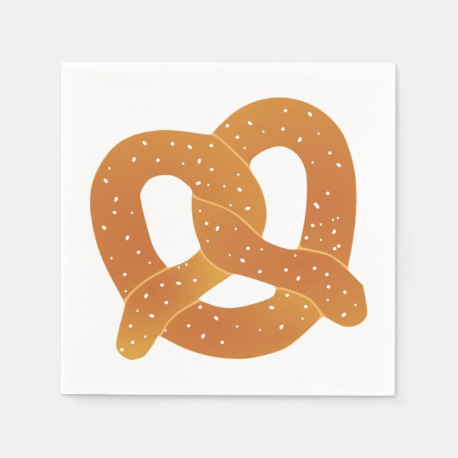 Serviettes En Papier Pretzel doux (Devant)