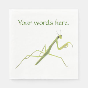 Serviettes En Papier Priez Mantis Peindre Vos Mots Ici serviettes