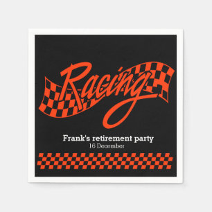 Serviettes En Papier Racing, choisissez la couleur de votre arrière - p