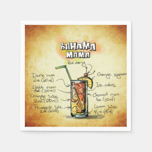 Serviettes En Papier Recette Drink Bahama Mama Bartender