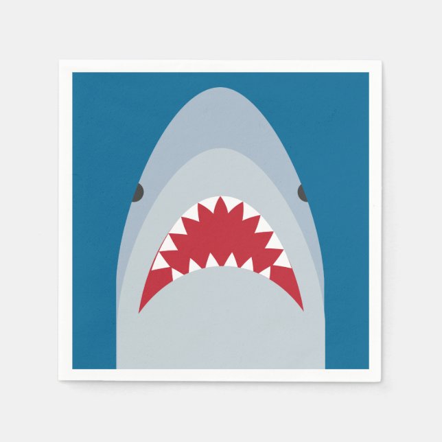 Serviettes en papier requin (Devant)