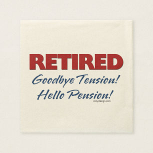 Serviettes En Papier Retiré : Au revoir pension de tension bonjour !