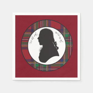 Serviettes En Papier Robbie Burns serviettes silhouette