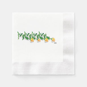 Serviettes En Papier : Roses Jaunes Du Texas