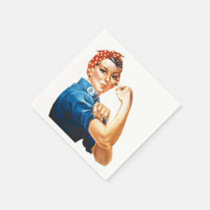 Serviettes En Papier Rosie la riveteuse