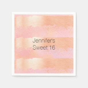 Serviettes En Papier Rougissent le rose et les serviettes de papier