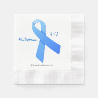 Serviettes En Papier Ruban bleu