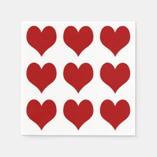 Serviettes En Papier Saint Valentin Coeur