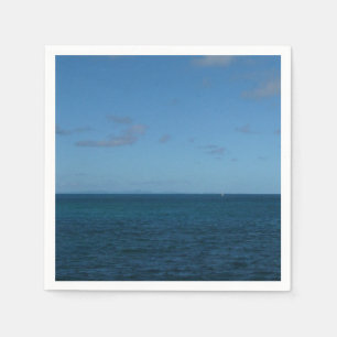 Serviettes En Papier Sainte-Lucie Horizon Océan Bleu