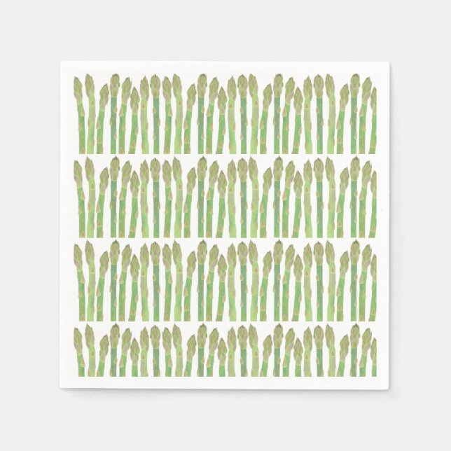 Serviettes En Papier Salade d'asperges (Devant)