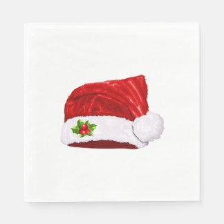 Serviettes En Papier Santa Hat