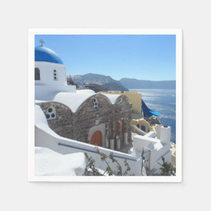 Serviettes En Papier Santorini, Grèce