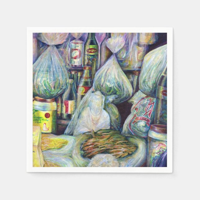 Serviettes En Papier Saveurs séchées à Singapour (Devant)