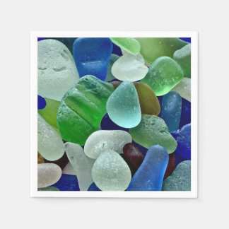 serviettes en papier Seaglass