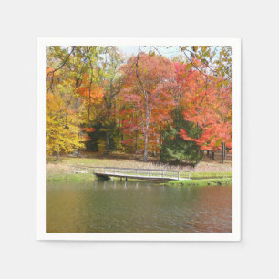 Serviettes En Papier Sept Ponts de Seven Springs III Paysage d'automne