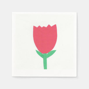 Serviettes En Papier Serviette blanche de cocktail avec une conception