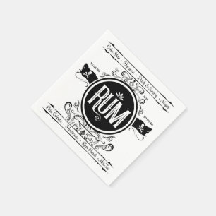 Serviettes En Papier Serviette pour cocktail au rhum
