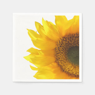 Serviettes En Papier serviette tournesol jaune