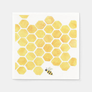 Serviettes En Papier serviettes d'abeilles jaunes !